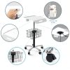 Medical Cart POCHAR MC-12 White Adjustable Height Aluminum Trolley-4
