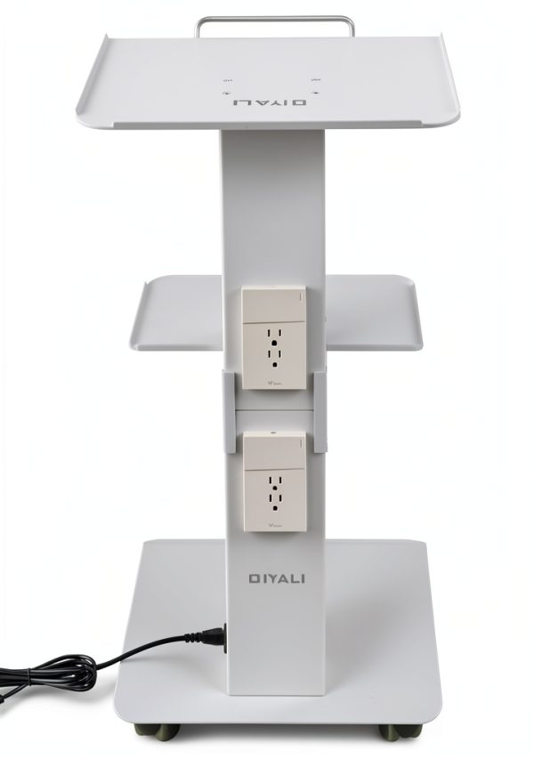 OIYALI Beauty Device Cart with Built‑In Shelf, 3‑Tier Model OYL‑2508M-3
