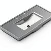 Bathroom Vanity Favfurish 36" Grey 3-Drawer Freestanding Ceramic Sink-2