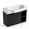 28 Inch Bathroom Vanity Vexara Wall-Mount with Soft-Close Black-7