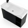 28 Inch Bathroom Vanity Vexara Wall-Mount with Soft-Close Black-5