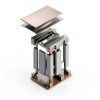 VINNOVA Gela Freestanding Bathroom Vanity, Small, Fir Wood Grey-17