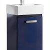 Brielle 16.5" Single Sink Vanity LUCA Bath Midnight Blue Porcelain-9