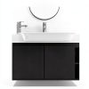 28 Inch Bathroom Vanity Vexara Wall-Mount with Soft-Close Black-1