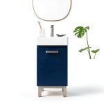 Brielle 16.5" Single Sink Vanity LUCA Bath Midnight Blue Porcelain-0