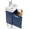 Brielle 16.5" Single Sink Vanity LUCA Bath Midnight Blue Porcelain-5
