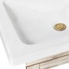 VINNOVA Gela Freestanding Bathroom Vanity, Small, Fir Wood Grey-7