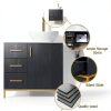 30 Inch Bathroom Vanity ENGELCH Black Freestanding Cabinet with Sink-2