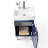 Brielle 16.5" Single Sink Vanity LUCA Bath Midnight Blue Porcelain-7