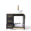30 Inch Bathroom Vanity ENGELCH Black Freestanding Cabinet with Sink-4