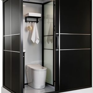 Luxury Multi-Function Prefab Bathroom Unit Ibuz.in Custom Vanity-0