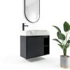 28 Inch Bathroom Vanity Vexara Wall-Mount with Soft-Close Black-0