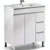 31 5 Inch Vanity Cabinet walnest with SoftClose Drawers, Drop-in Sink-1