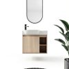 26 Inch Bathroom Vanity Vexara Floating Soft-Close Cabinet Nature Wood-3
