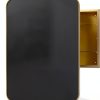 20x30 Inch Gold Cabinet Mirror Dancongtea Wall Mount with Shelves-1