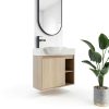 26 Inch Bathroom Vanity Vexara Floating Soft-Close Cabinet Nature Wood-0