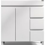 31 5 Inch Vanity Cabinet walnest with SoftClose Drawers, Drop-in Sink-0