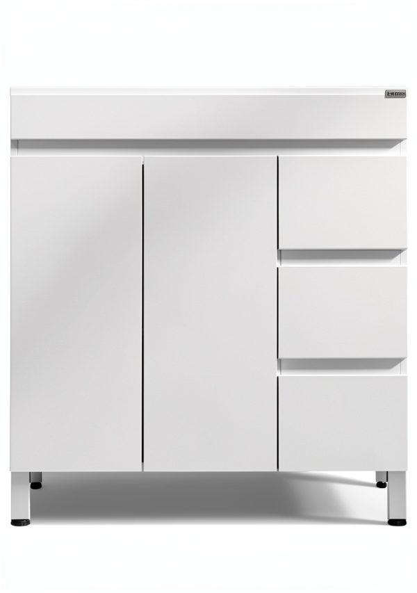31 5 Inch Vanity Cabinet walnest with SoftClose Drawers, Drop-in Sink-0