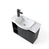 26 Inch Bathroom Vanity by Vexara Black Floating Wall Mounted Cabinet-8