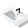 30 Inch Bathroom Vanity with Sink Floating Vanity Bathroom Wall Mounted Cabinet with 2 Soft Close Drawers, Wood, Ceramic Sink, Mid Century Modern, Oak White-4